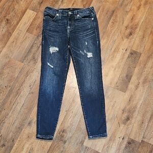👖True Religion HALLE Distressed Skinny Jeans